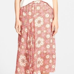 VINCE CAMUTO Floral Plaid V-Neck Wrap Skirt ( 3X )